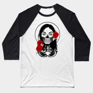 Dead Girl. Death Baseball T-Shirt